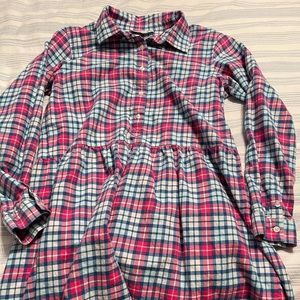 Flannel tunic dress